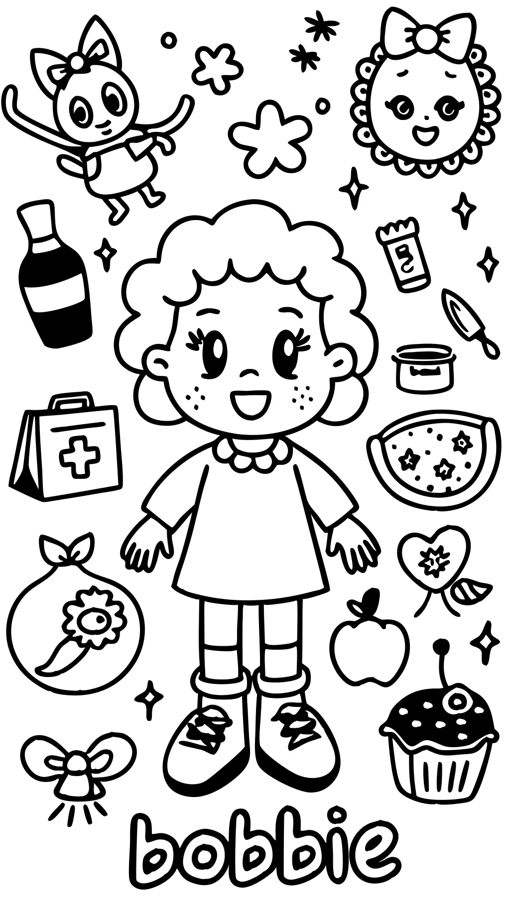 cute coloring pages bobbie goods